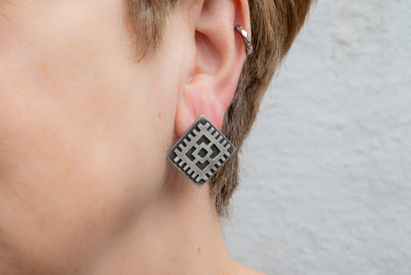 ασημενια σκουλαρικια χειροποιητα