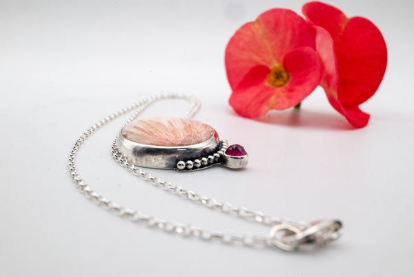 boho χειροποιητα ασημενια κολιε-κοσμηματα