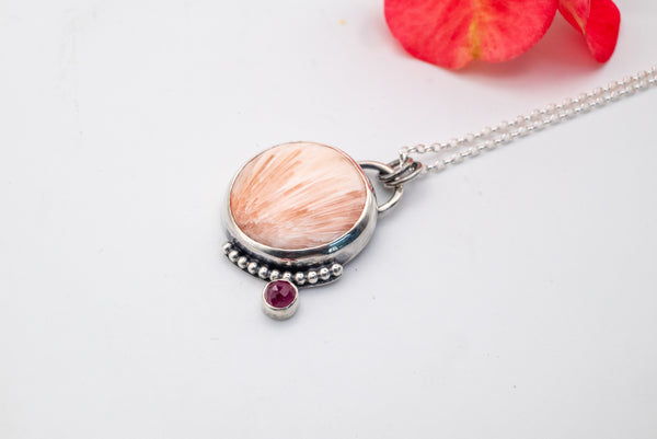 Boho chic ασημένιο κολιέ με πολυτιμους λιθους