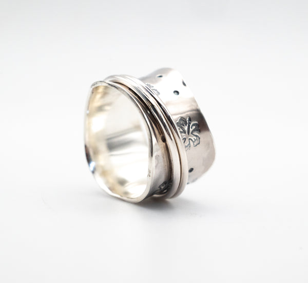 ασημενια spinner δαχτυλιδια χανια silverstro