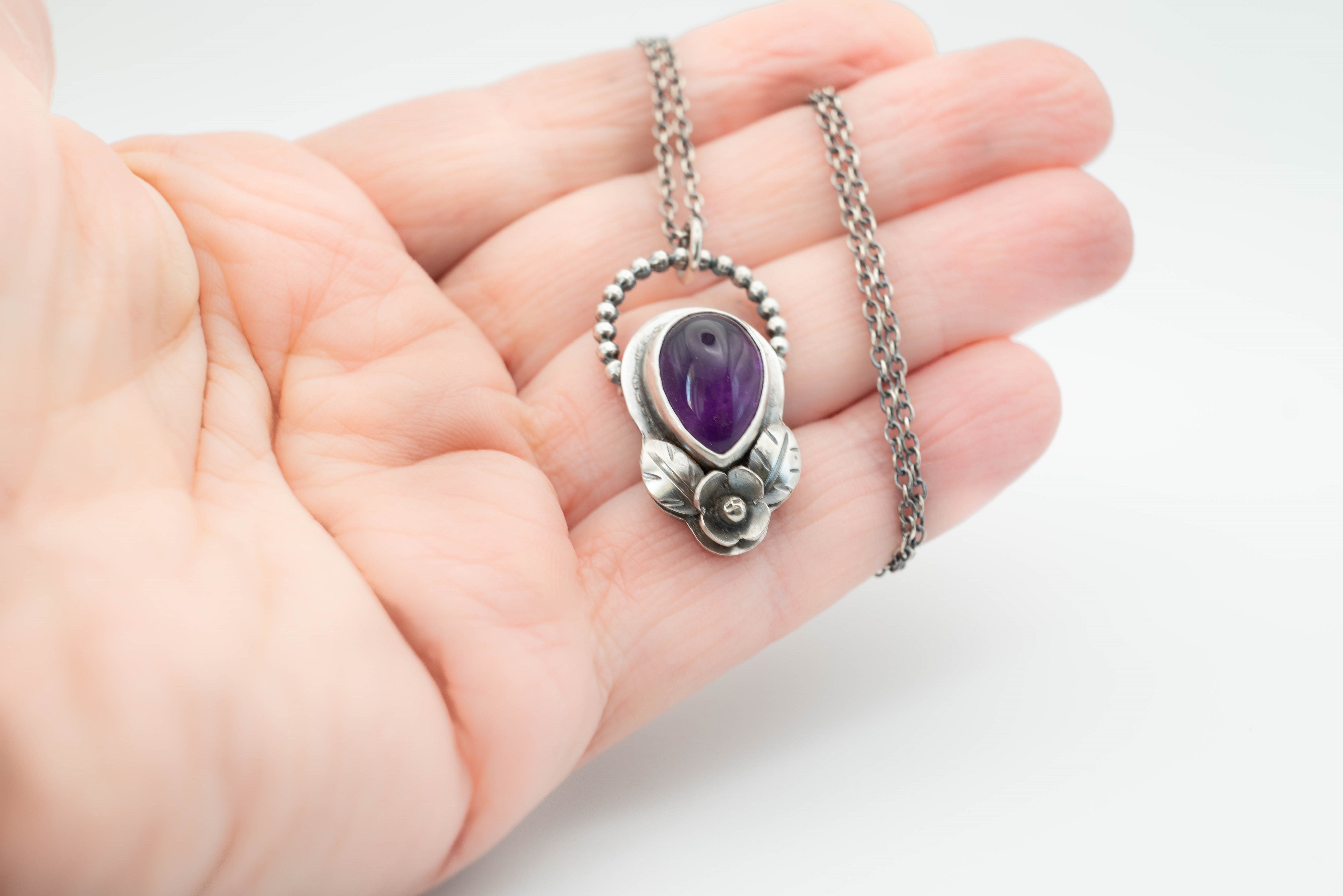 χειροποιητο κολιε απο ασημι