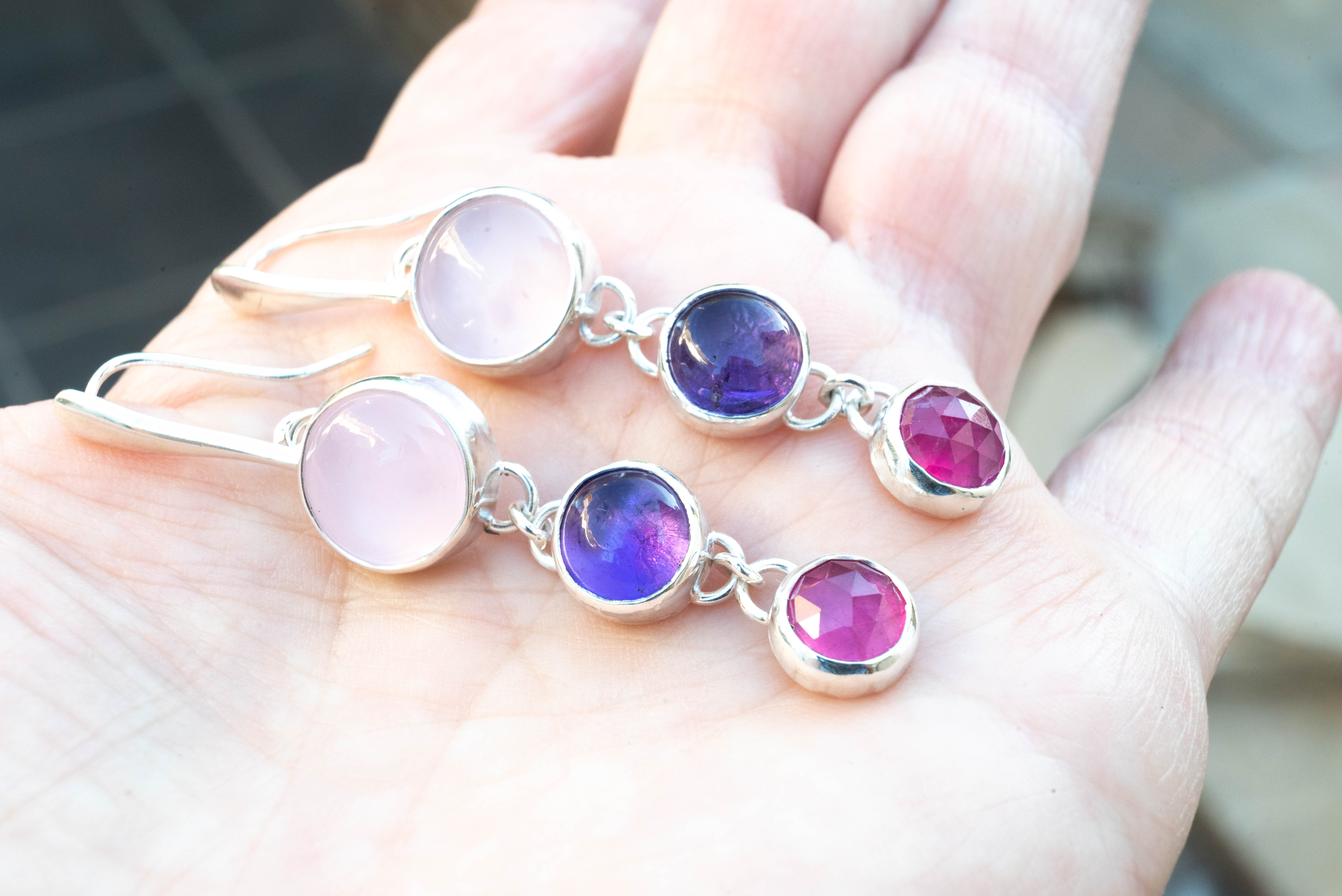 ιδιαιτερα χειροποιητα ασημενια σκουλαρικια