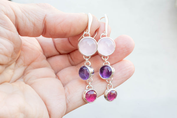 κρεμαστα σκουλαρικια γυναικεια απο ασημι 925