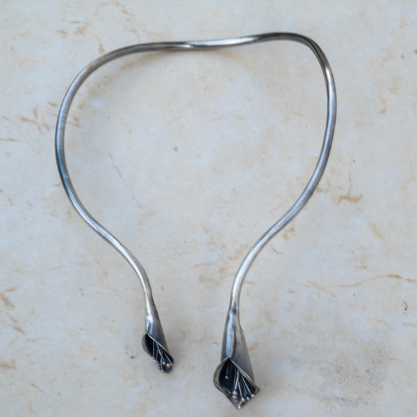 χειροποιητο ασημενιο κολιε