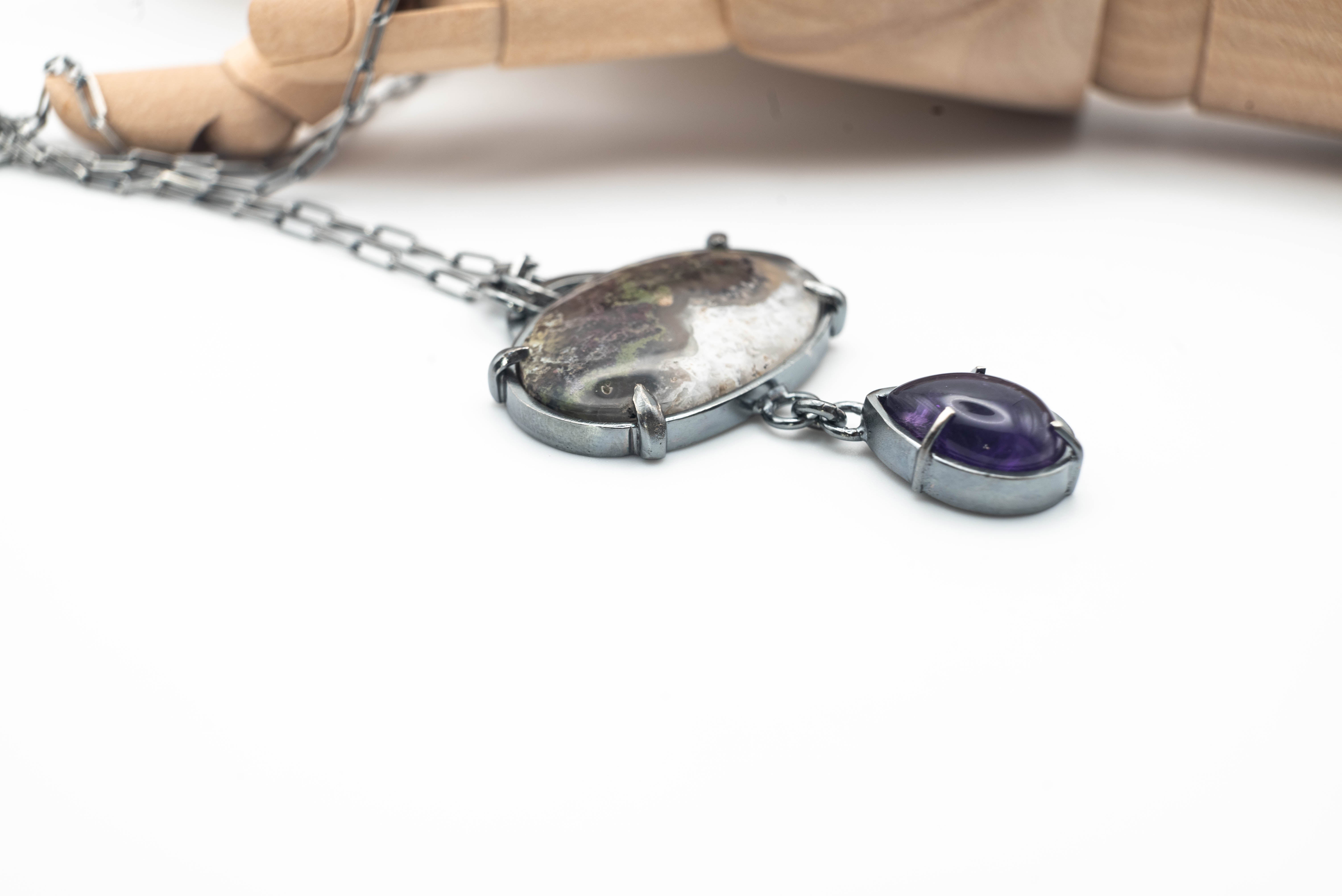 κολιε με ημιπολύτιμες πετρες