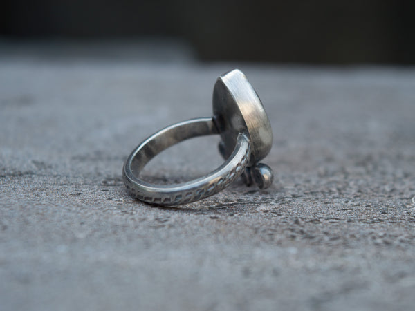 Silver ring with Red Agate