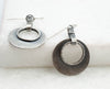 Handmade silver dangling earrings
