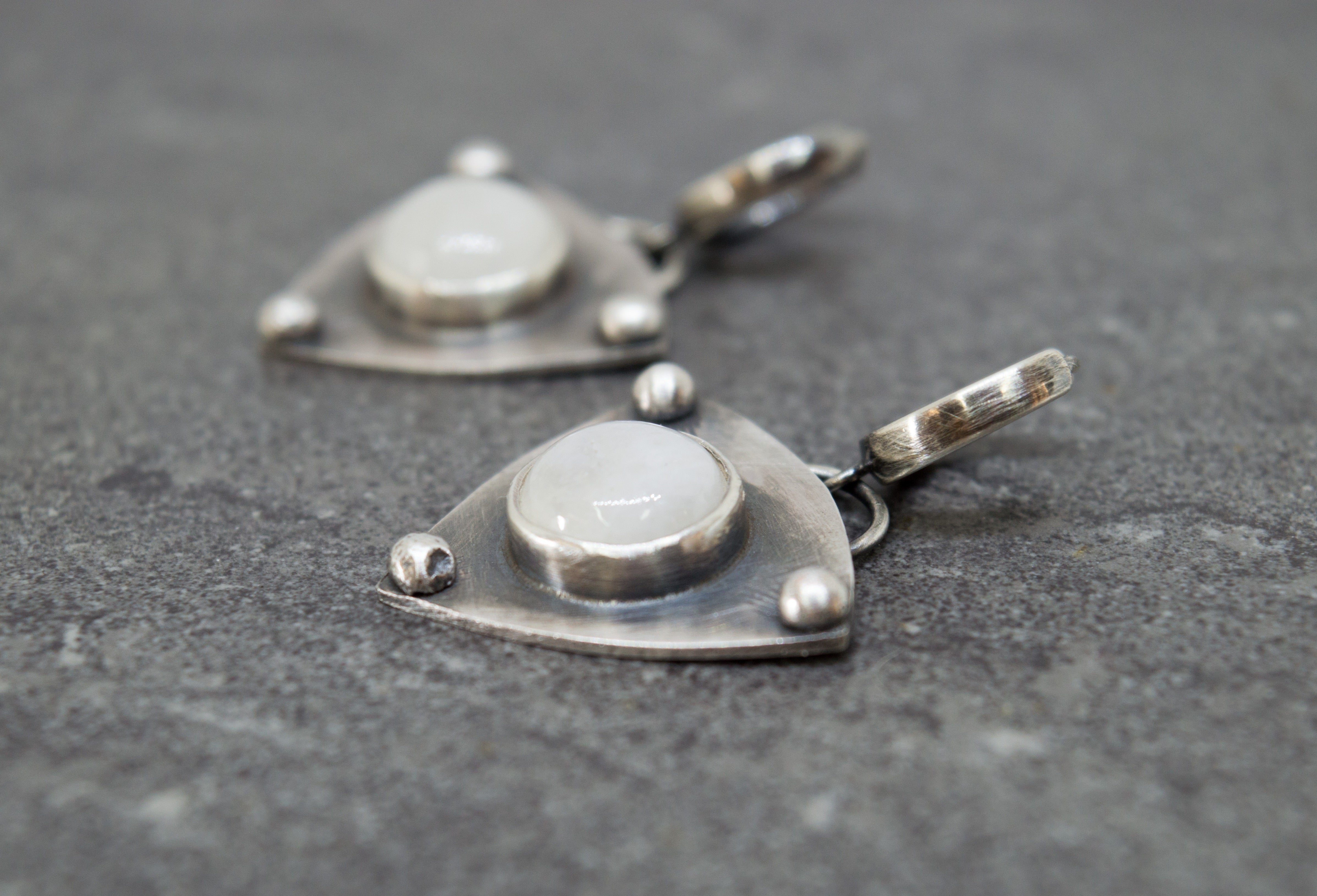 ασημένια σκουλαρίκια