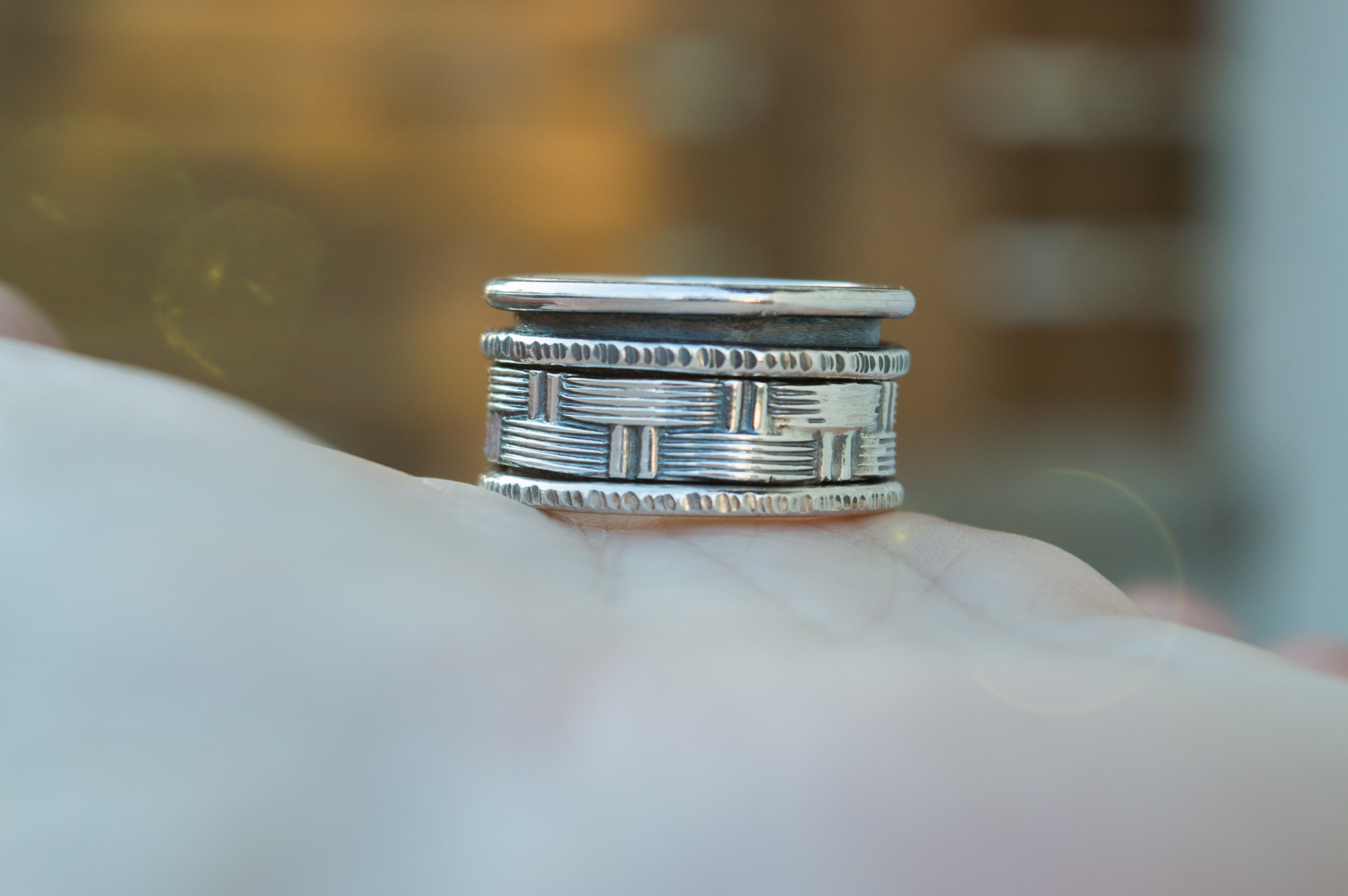 Ασημένιο Ανδρικό Spinner Δαχτυλίδι