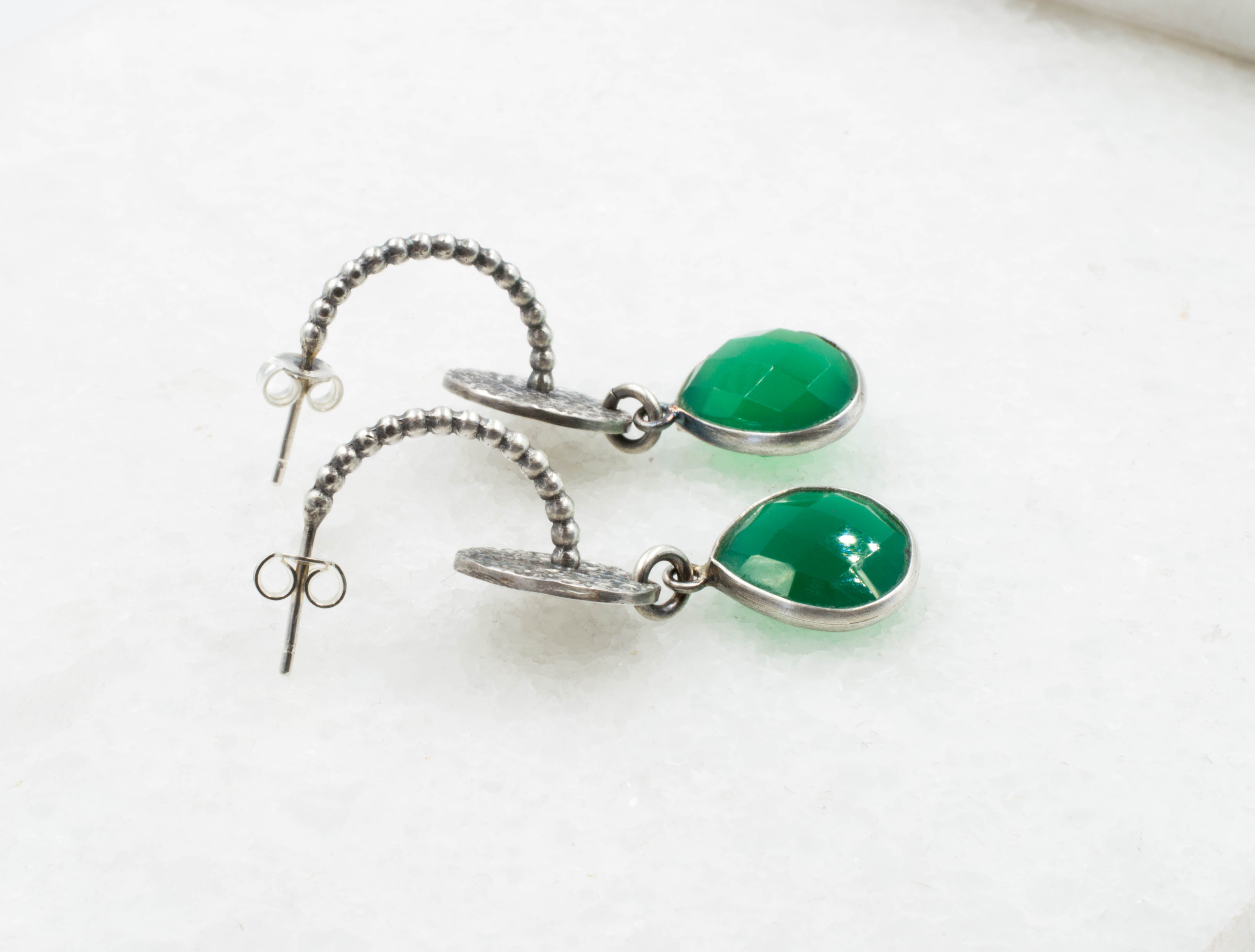 χειροποίητα ασημένια σκουλαρίκια