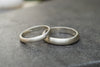 Handmade Silver wedding rings