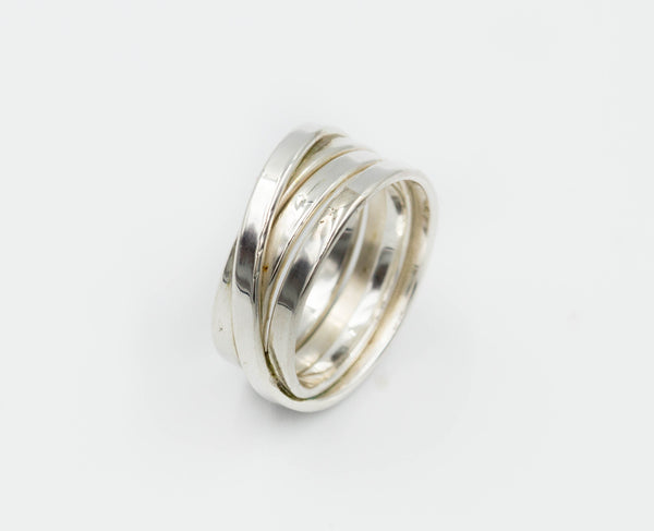 Silver wrapped ring