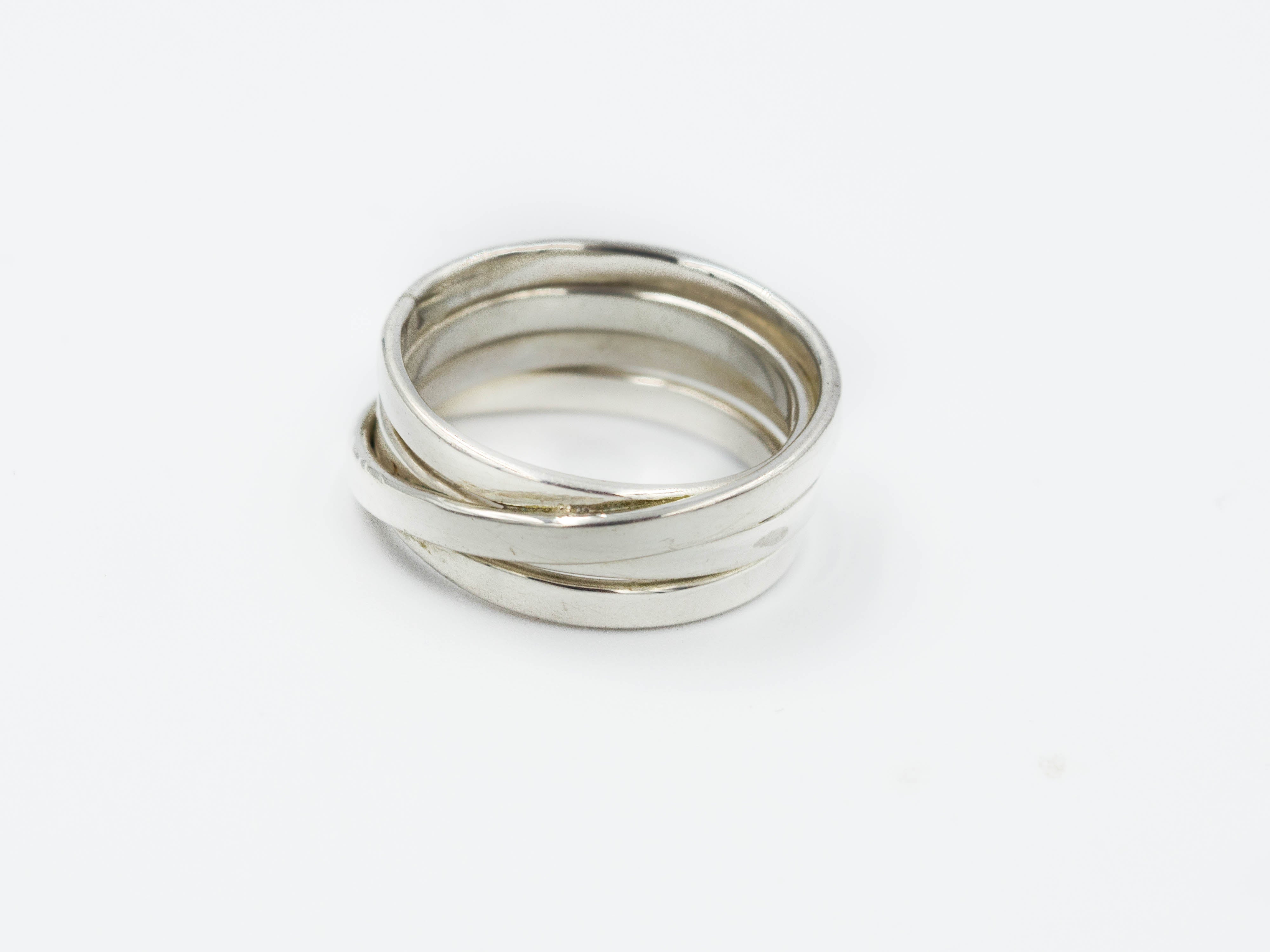 Silver wrapped ring