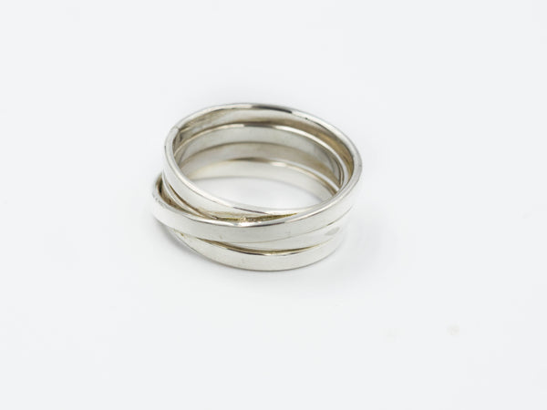 Silver wrapped ring