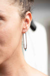 Long dangling earrings