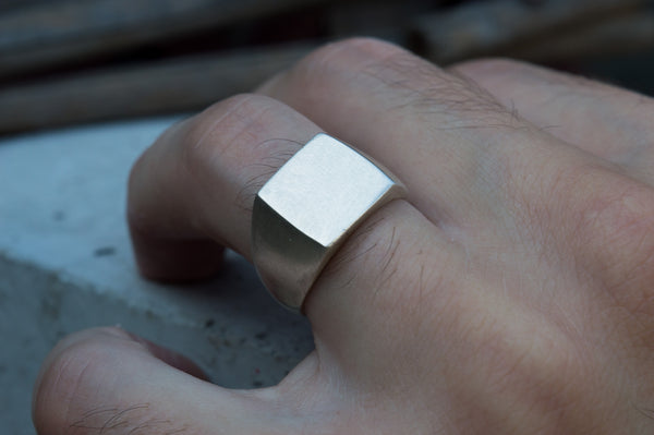 signet silver ring