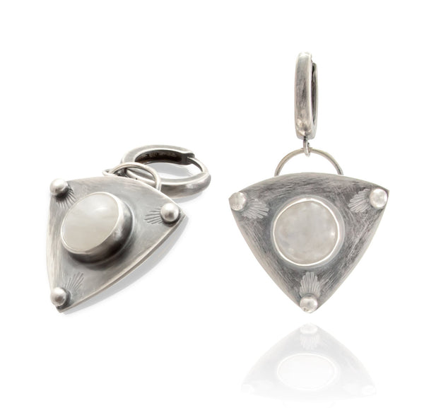 σκουλαρικια φεγγαροπετρα