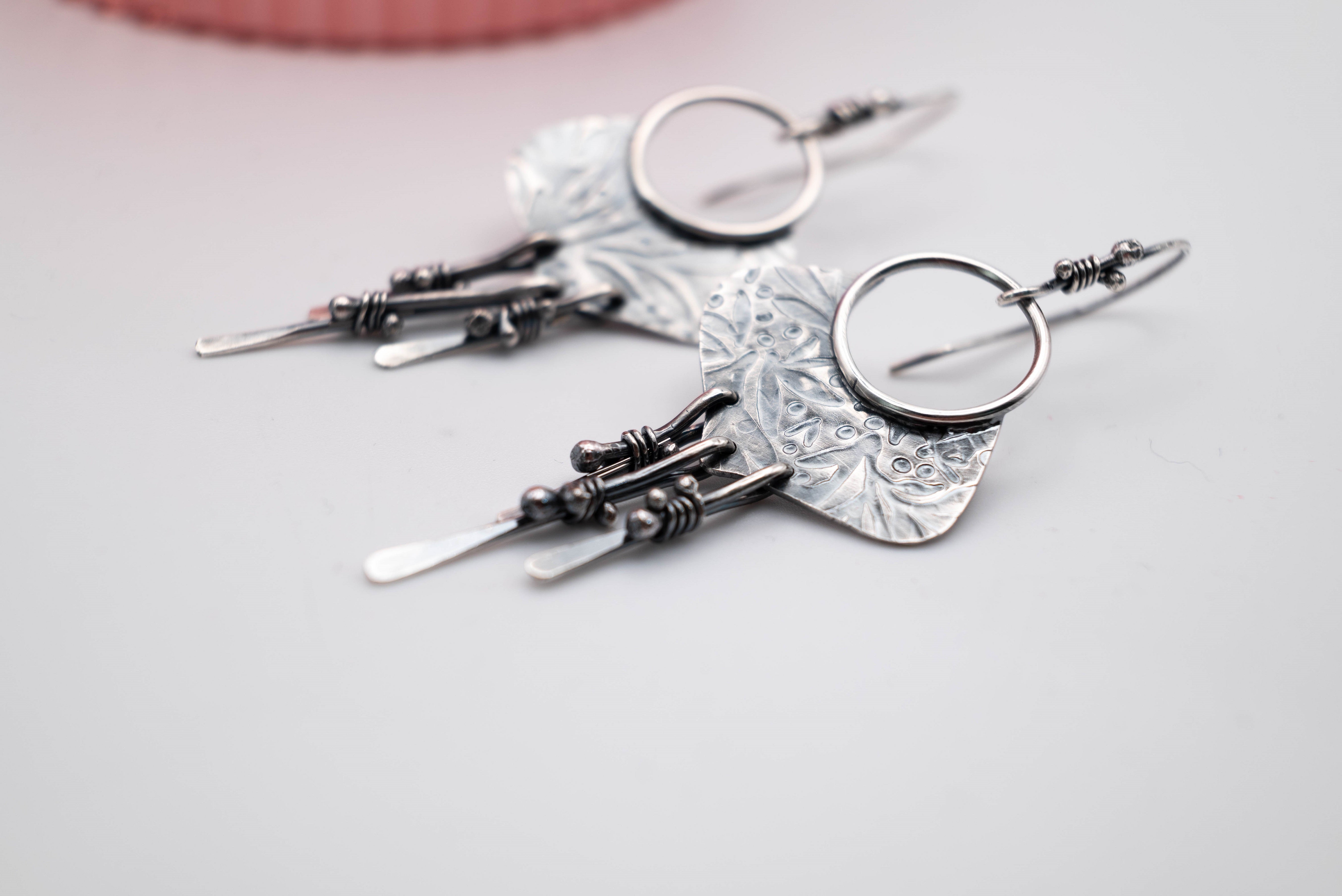 ασημενια χειροποίητα σκουλαρικια 925