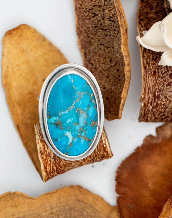 δαχτυλίδι με τυρκουαζ πέτρα