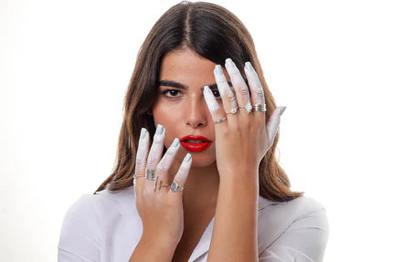 ασημένια χειροποίητα κοσμήματα με ημιπολύτιμες πέτρες