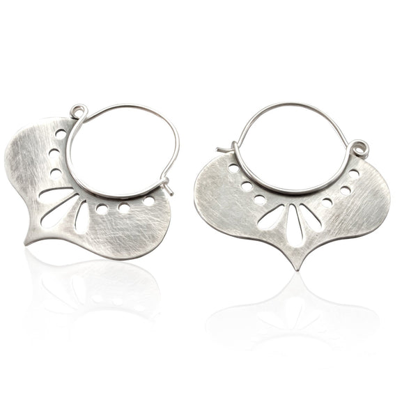 ασημένια σκουλαρίκια χειροποίητα