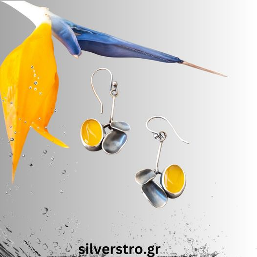 ασημένια κοσμήματα με ημιπολύτιμες πέτρες