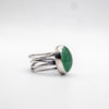 Ασημένιο δαχτυλίδι 925 με Πράσινο Φθορίτη (Green Fluorite) - SILVERstro Κοσμήματα