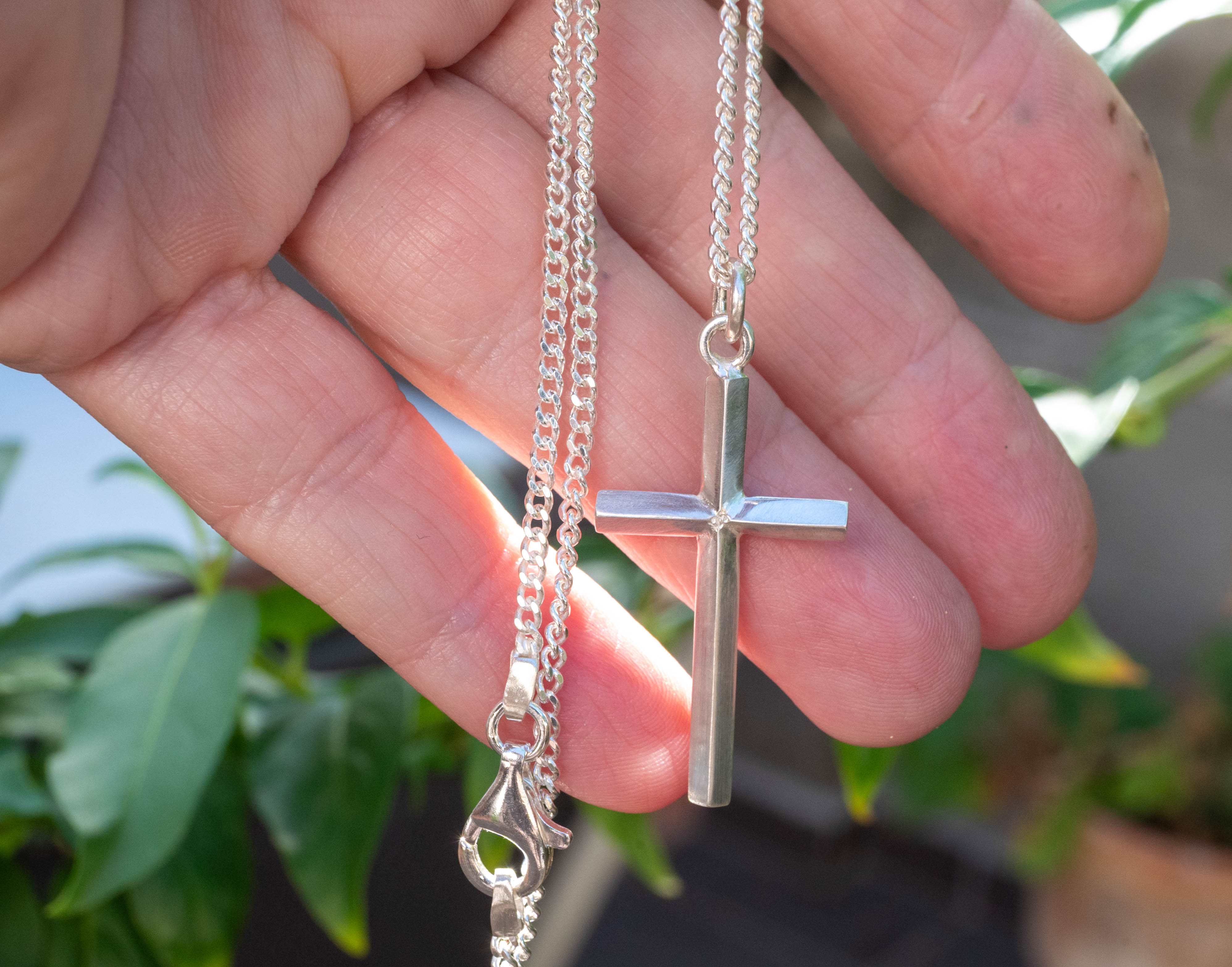 Ασημένιος Σταυρός 925 με Αλυσίδα Γκουρμέ – Unisex - SILVERstro Κοσμήματα