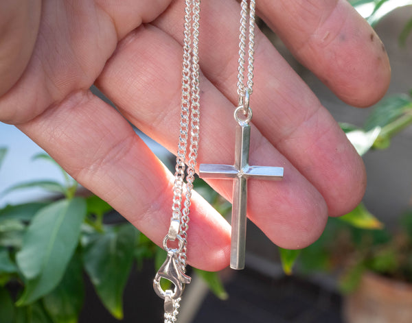 Ασημένιος Σταυρός 925 με Αλυσίδα Γκουρμέ – Unisex - SILVERstro Κοσμήματα