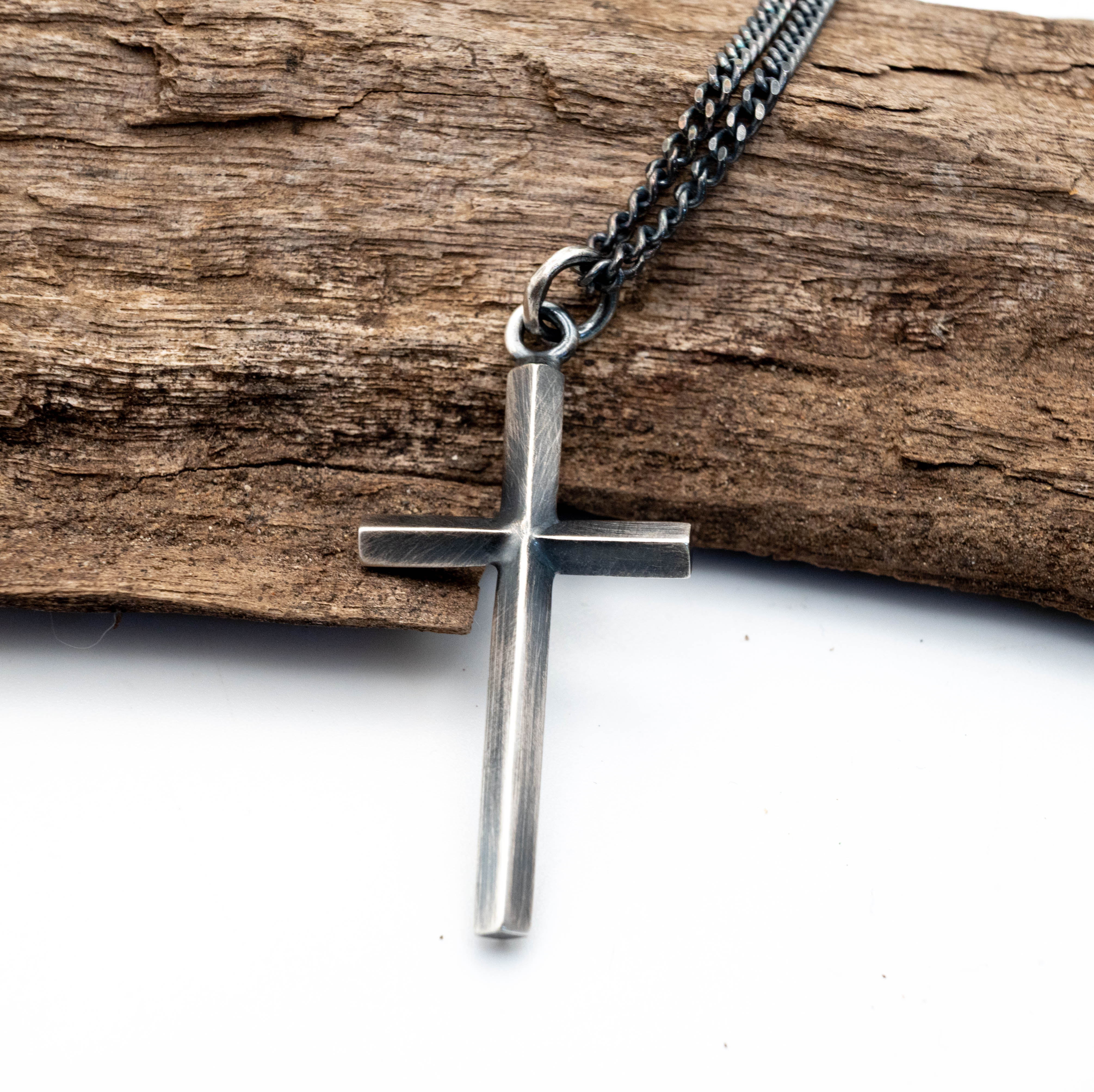 Ασημένιος Σταυρός 925 με Αλυσίδα Γκουρμέ – Unisex - SILVERstro Κοσμήματα