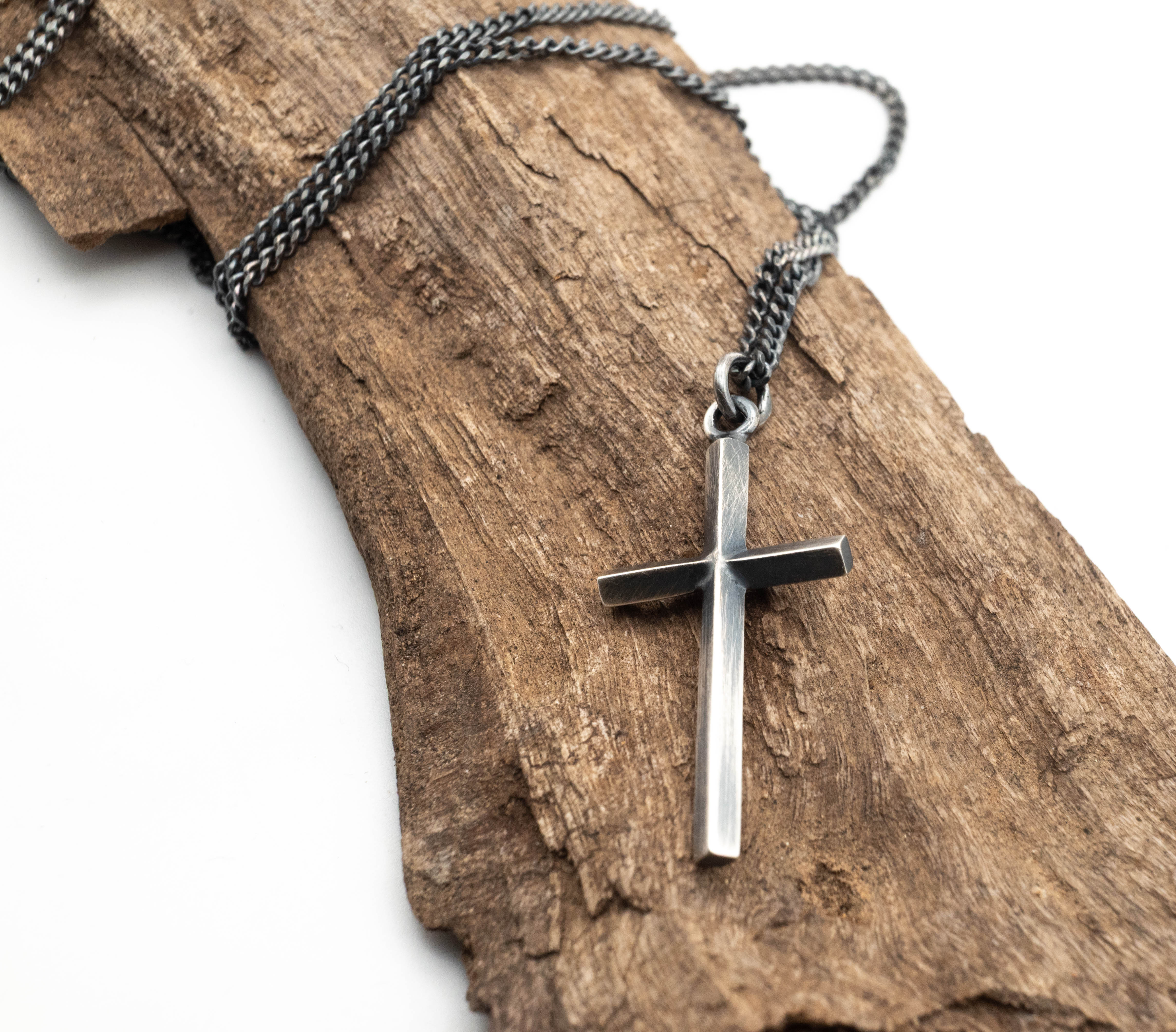 Ασημένιος Σταυρός 925 με Αλυσίδα Γκουρμέ – Unisex - SILVERstro Κοσμήματα