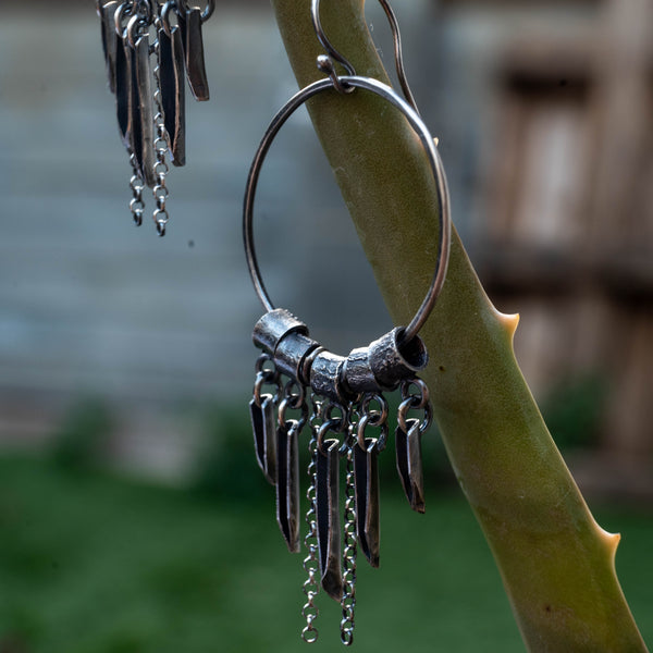Σκουλαρίκια κρεμαστά Boho κοντινο πλανο - SILVERstro Κοσμήματα