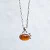 Ασημένιο κολιέ χειροποίητο με Κιτρίνη (Citrine) - SILVERstro Κοσμήματα