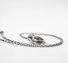 Sterling silver Garnet and gold 14k necklace