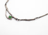  Silver Branch Necklace with Green Tourmaline