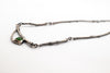  Silver Branch Necklace with Green Tourmaline