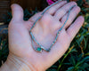  Silver Branch Necklace with Green Tourmaline