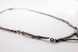  Silver Branch Necklace with Green Tourmaline