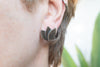 Silver stud earrings