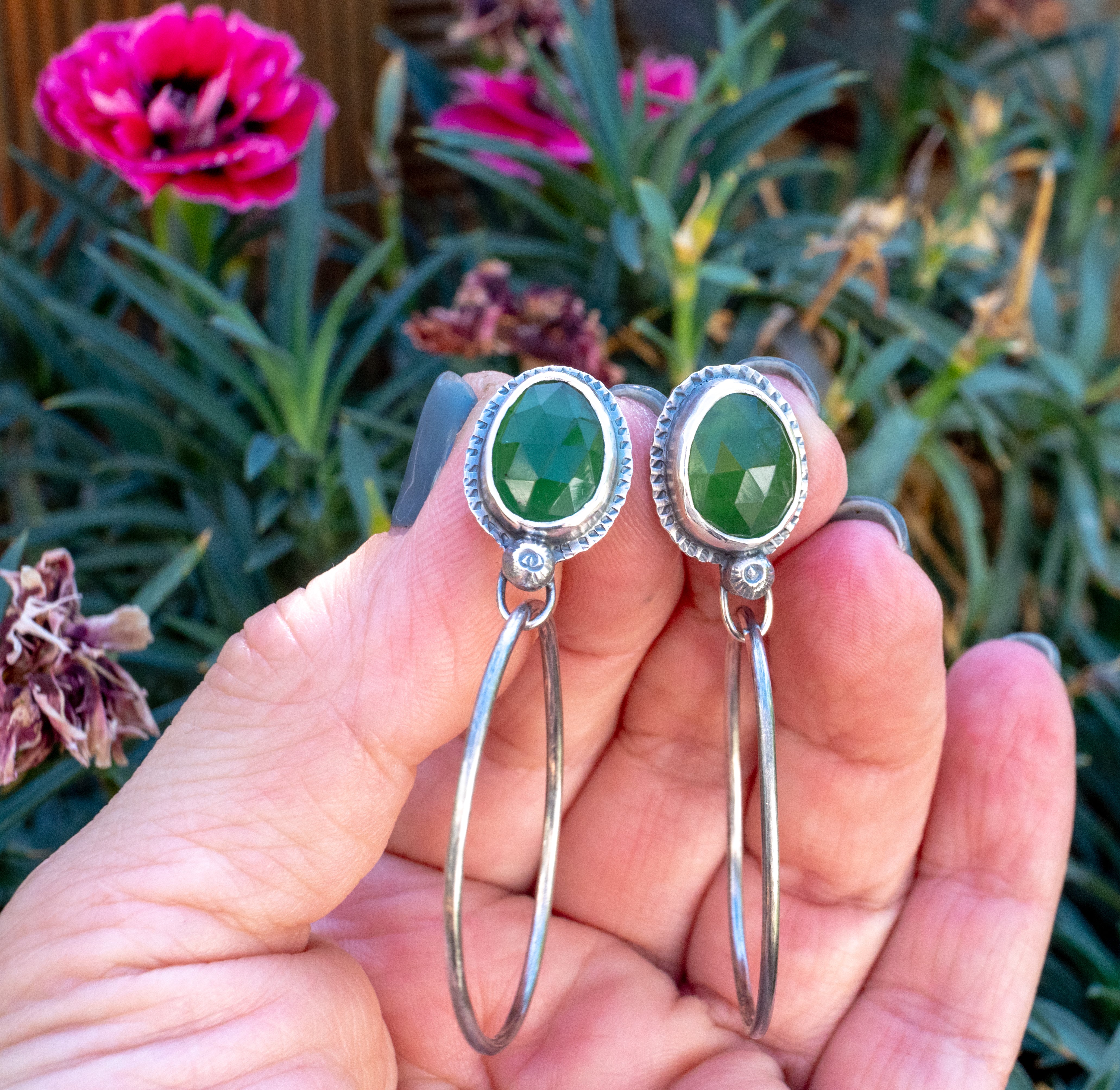 σκουλαρικια με ημιπολύτιμες πετρες