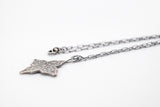 Silver cross with Floral design