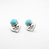 Turquoise stud earrings 