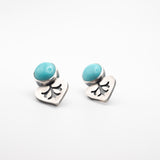 Turquoise stud earrings 