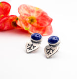 Stud earrings  with Lapis Lazuli