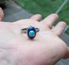 Silver ring with Lapis Lazuli and Turquoise