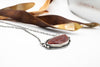 Handmade silver necklace with Agate