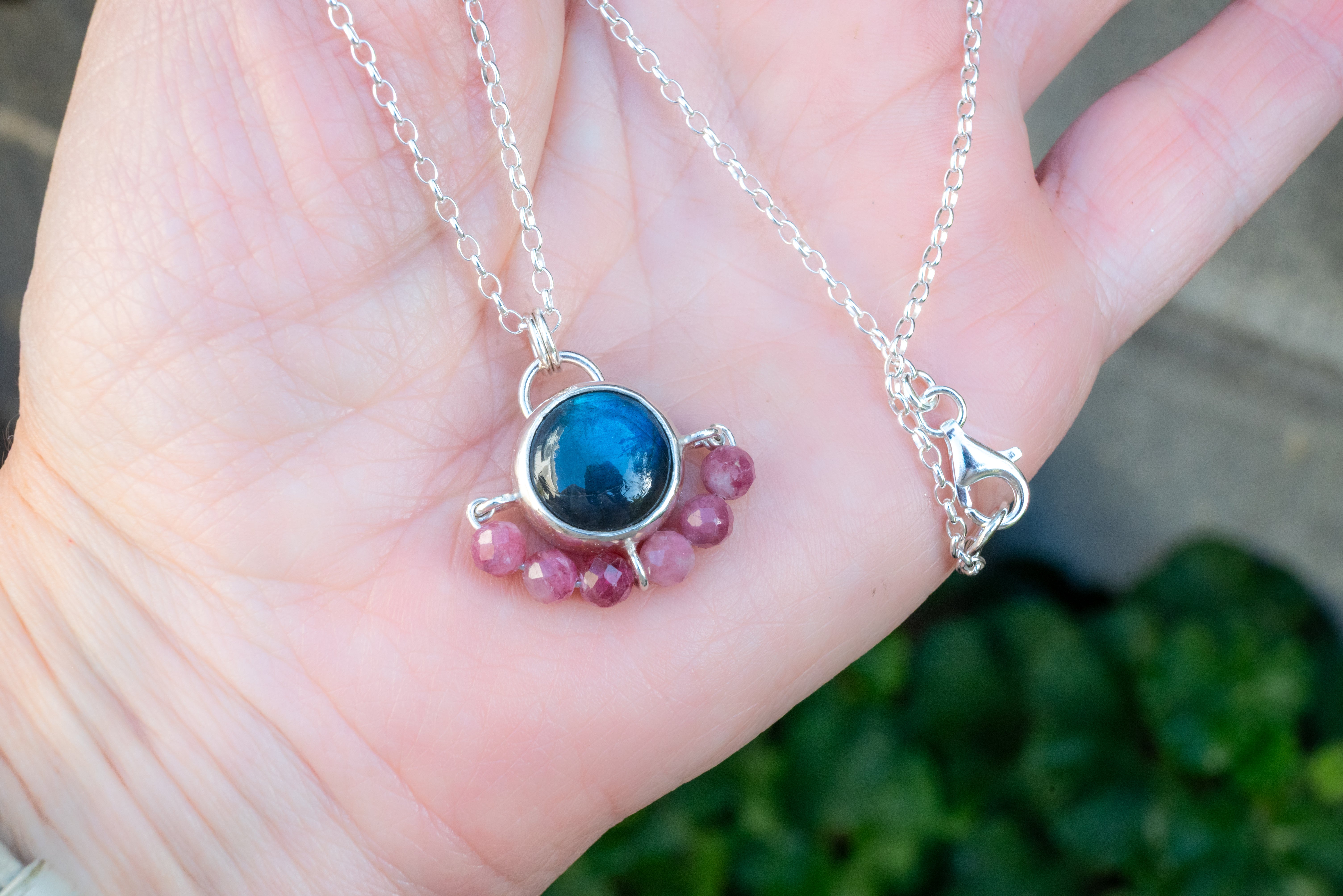 ασημενιο χειροποιητο κολιε
