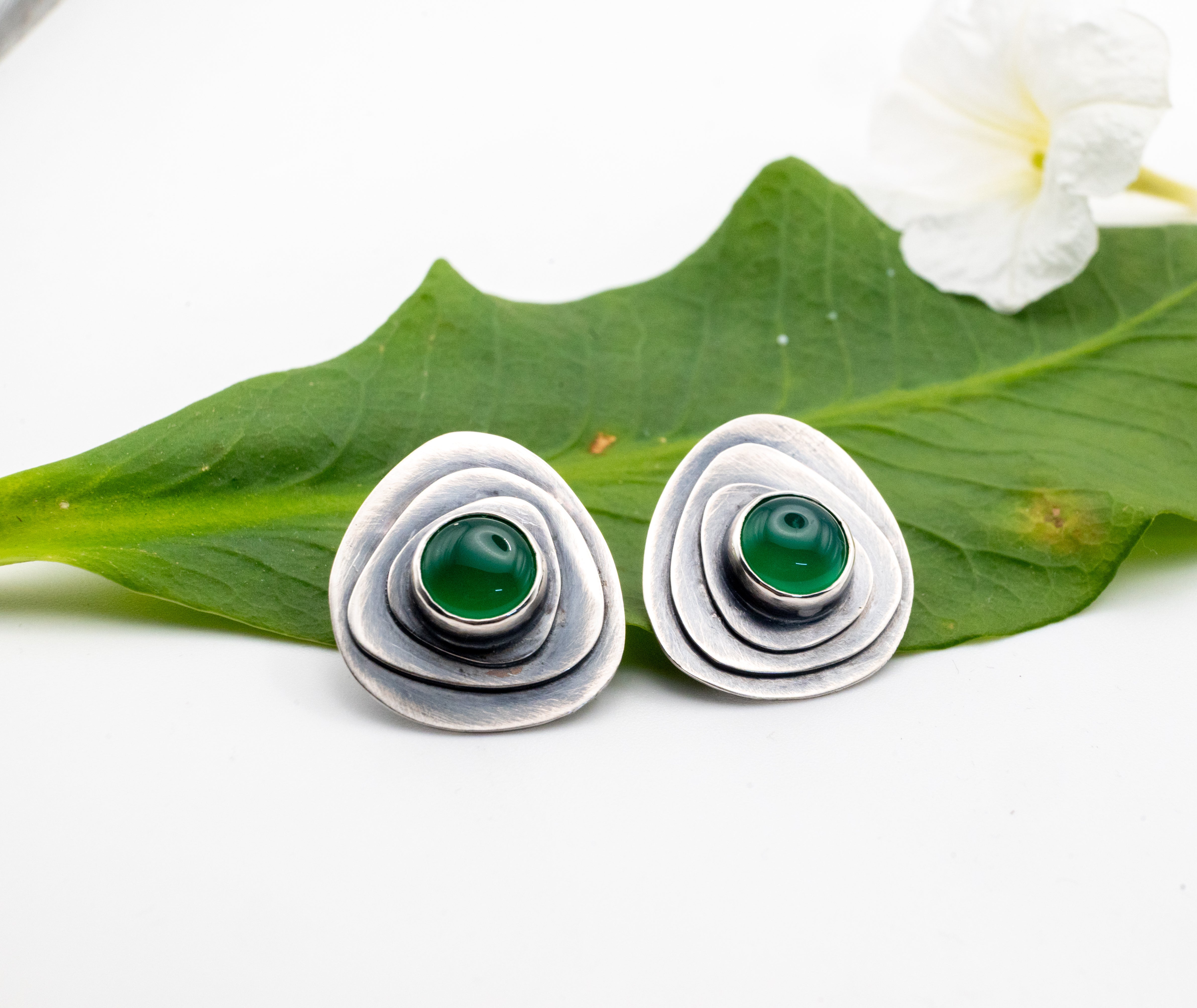 χειροποιητα σκουλαρικια με πολυτιμους λιθους