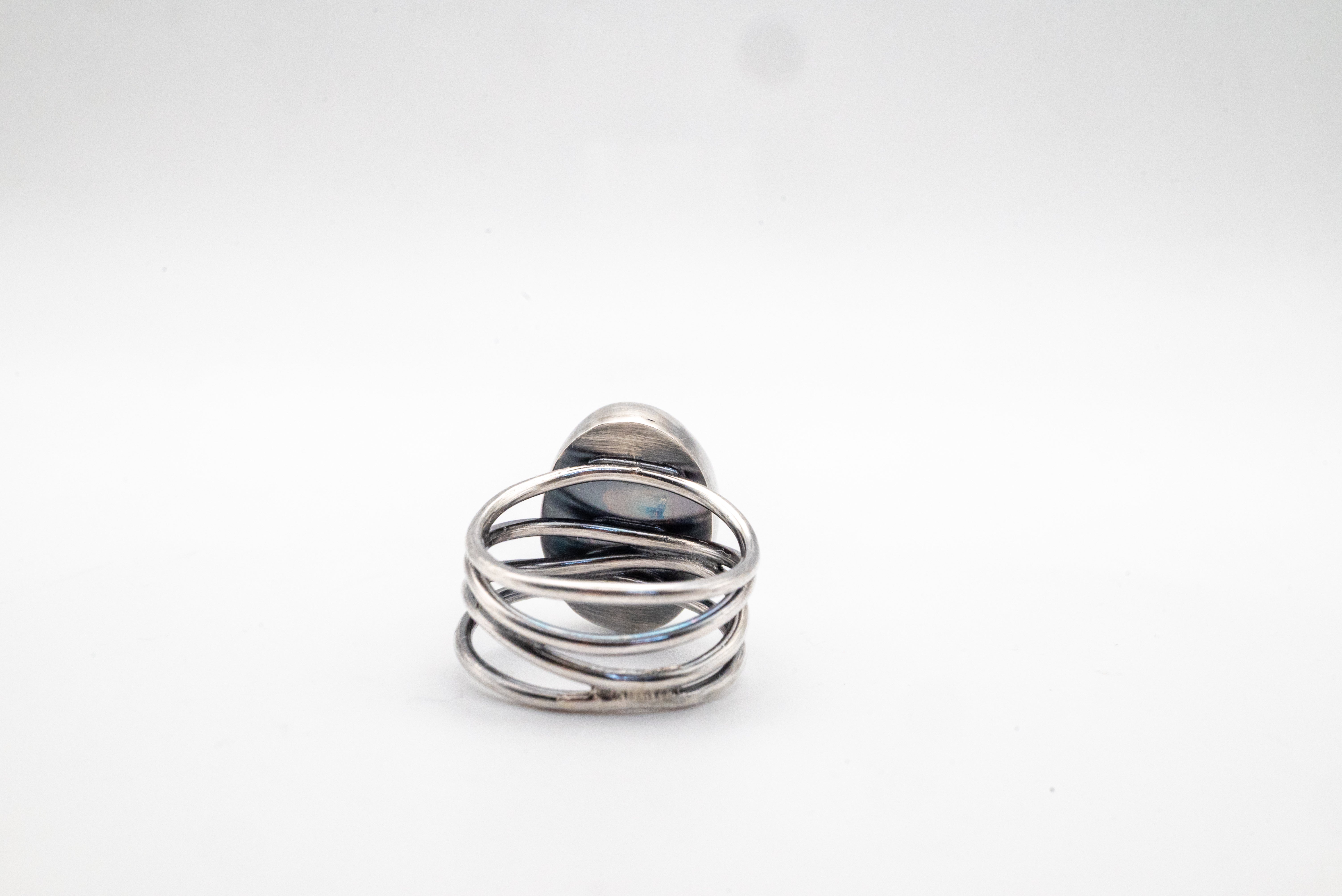 χειροποιητο ασημενιο μποχο δαχτυλιδι