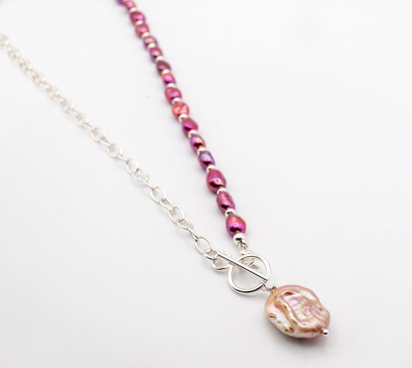 χειροποιητα μοντερνα κολιε με μαργαριταρια